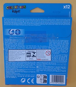 Caneta hidrocor 10 cores + 2 apagáveis - Color'Peps - Maped