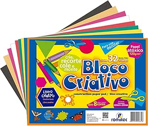 Bloco Criativo - 120g/m2 - 32 folhas - Romitec