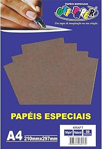 Papel Kraft A4 - 180g/m2 - 50 folhas - OFF PAPER