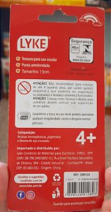 Tesoura escolar - ponta arredondada - Turma da Mônica - Lyke