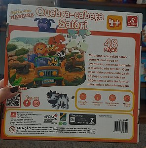 Quebra-cabeça Safári - Brincadeira de criança