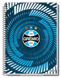 Caderno universitário - capa dura - 160 folhas - 10 matérias - Grêmio - Credeal