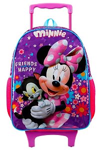 Mochila  Minnie com rodinhas - Xeryus