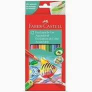EcoLápis de cor Aquarelável com 12 - Faber-Castell