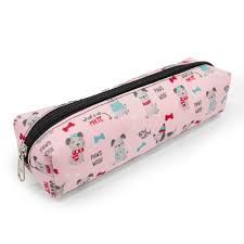 Estojo escolar cachorrinhos rosa- Maxcril