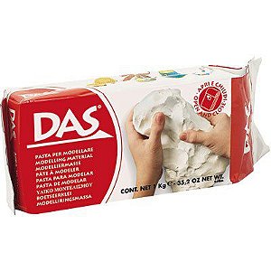 Massa para modelar cerâmica fria DAS - branca - 500g - Fila