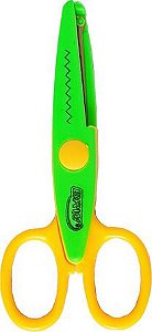 Tesoura de picotar zigzag - p/papéis até 90g - ponta redonda - BRW