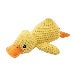 Pelúcia de Pato para Cachorro em Poliéster – P 25 cm