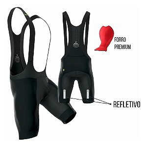 Bretelle Ert Ciclismo Preto Forro Premium Para Pedais Longos