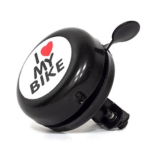 Buzina Campainha Trim Trim Para Bike I Love My Bike Preta