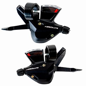 Alavanca Passador Rapid Fire Absolute Marcha Bike 3x9 Cabo