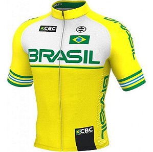 Camisa Ciclismo Ert Elite Seleção Brasileira Slim Fit