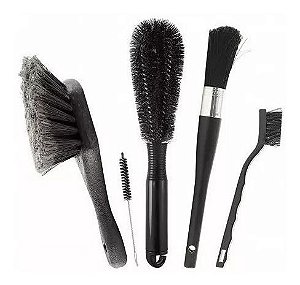 Kit Escovas Finish Line Grunge Brush 5 Peças Lavagem Bike