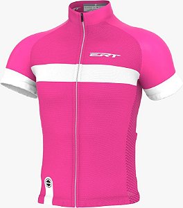 Camisa Ciclismo Ert Nova Tour Strip Pink Bike Mtb Speed