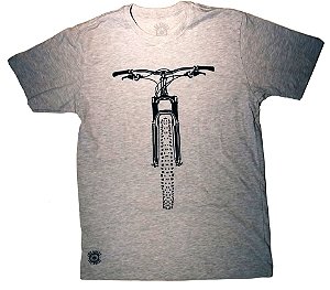 Camisa Ciclismo Casual Bike Cinza Claro 100% algodão