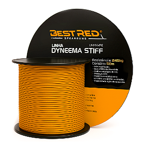 Linha Dyneema 1.7mm Stiff para Arpão Arbalete Pesca Sub - Best Red