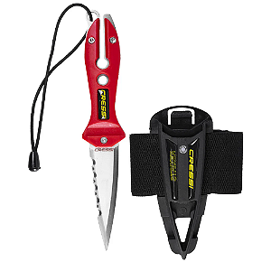 Faca Cressi Strike Vermelho