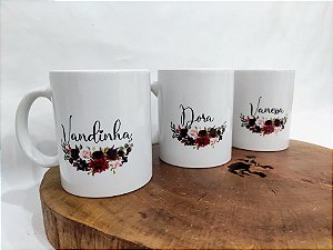 Caneca personalizada de cerâmica branca