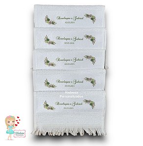 Toalhinhas de lavabo - personalizadas -  10 unidades - casamento