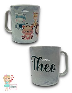 Caneca em plástico - escolar ou para Creche - Infantil