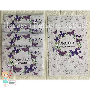 Toalhinhas Personalizadas - Tamanho 29 x 18 - 10 UNIDADES