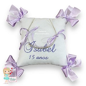 Almofada para levar Coroa de Debutante - COROA NÃO ACOMPANHA