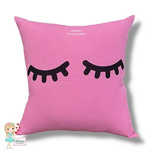 Almofada estampa Cílios - tamanho 40 x 40 - 01 unidade