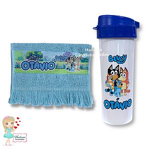 Garrafinha ( tipo Copo ) + Toalhinha Personalizada