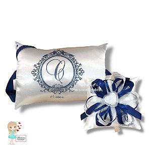 Almofada para levar Sapato e Anel de debutante