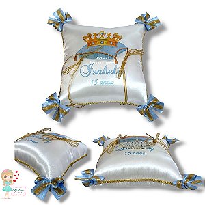 Almofada para levar coroa de debutante