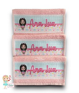 Toahinhas de lavabo - personalizadas -  kit com 10 unidades - 29 x  45