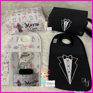 kit de Necessaire + porta carregador de celular - 10 unidades