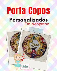 Porta Copos Personalizados  - 30 unidades iguais  - Bolacha para copos