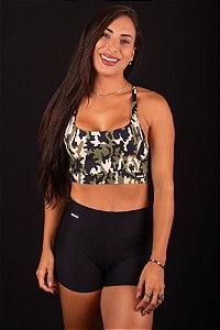 Top Fitness CAMUFLADO VERDE