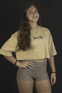 Short Fitness Marrom claro