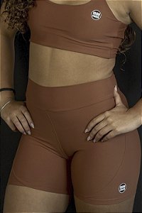 Short Fitness Marrom