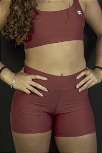 Short Fitness Vinho