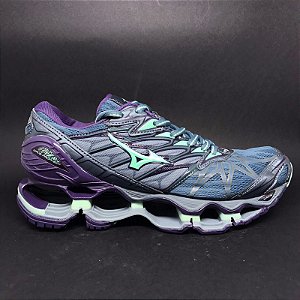 Tênis Mizuno Wave Prophecy 7 Roxo / Verde Água