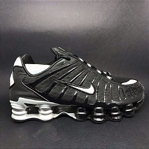 Tênis Nike Shox 12 Molas Preto / Prata