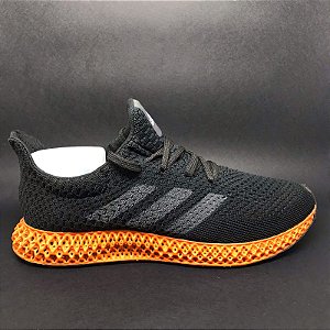 Tênis Adidas 4D Preto / Laranja