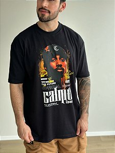 Camiseta Calmô Over Tupac Preta