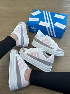 Tênis Adidas Triple Branco/ Rosa