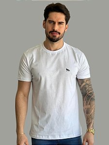 Camiseta Acostamento Casual Wolf Branca