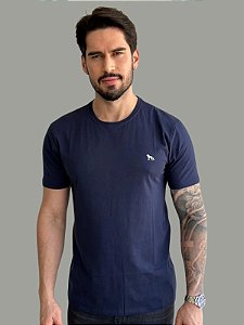 Camiseta Acostamento Casual Wolf Marinho