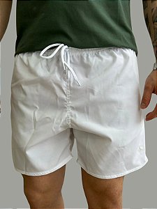 Shorts Acostamento Elastano Branco