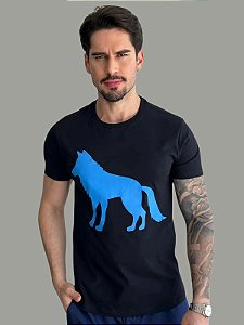 Camiseta Acostamento Blue Wolf Preta