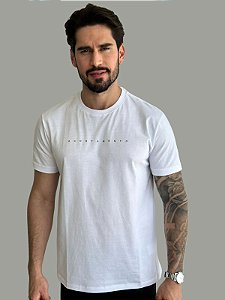 Camiseta Acostamento Casual Relief Branca