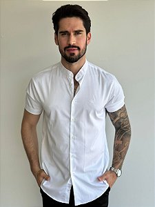 Camisa Curta Fb Exclusive Padre Bamboo Branca