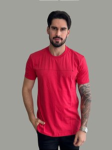 Camiseta Acostamento Casual Wolf 093 Vermelho