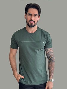Camiseta Acostamento Casual Wolf 093 Verde
